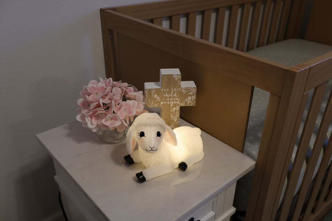 Psalm 23 Bedtime Set – Children’s Book & Lamb Night Light