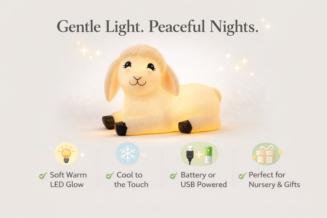 Psalm 23 Bedtime Set – Children’s Book & Lamb Night Light