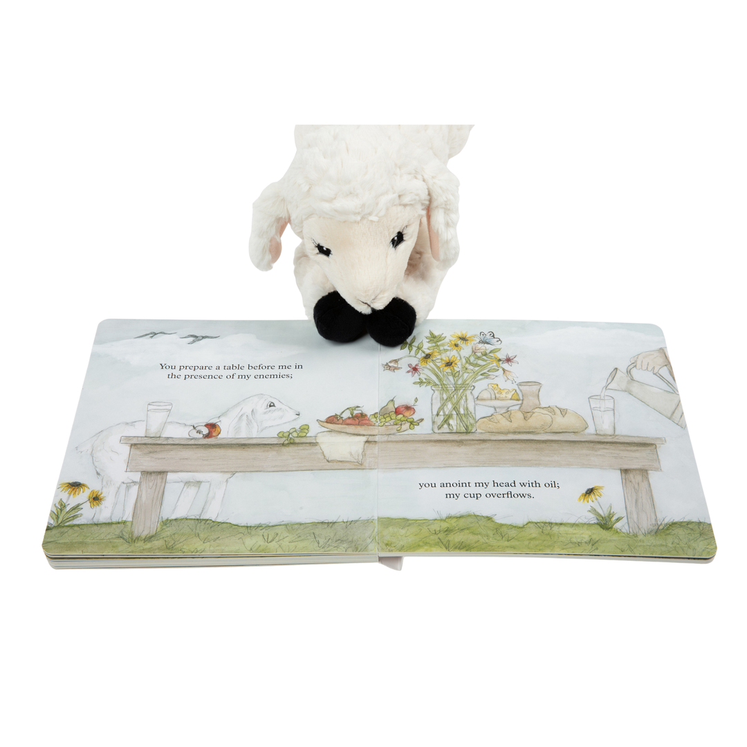 Psalm 23 Book + Plush Lamb Gift Set