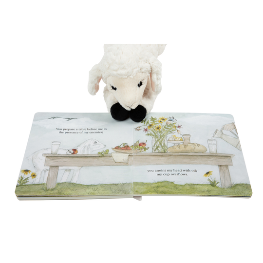 Psalm 23 Book + Plush Lamb Gift Set