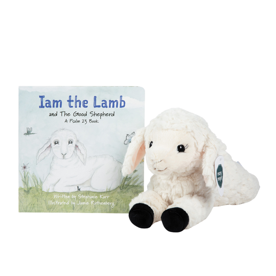 Psalm 23 Book + Plush Lamb Gift Set