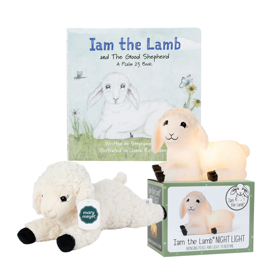 Psalm 23 Bedtime Bundle (Book, Plush Lamb & Night Light)